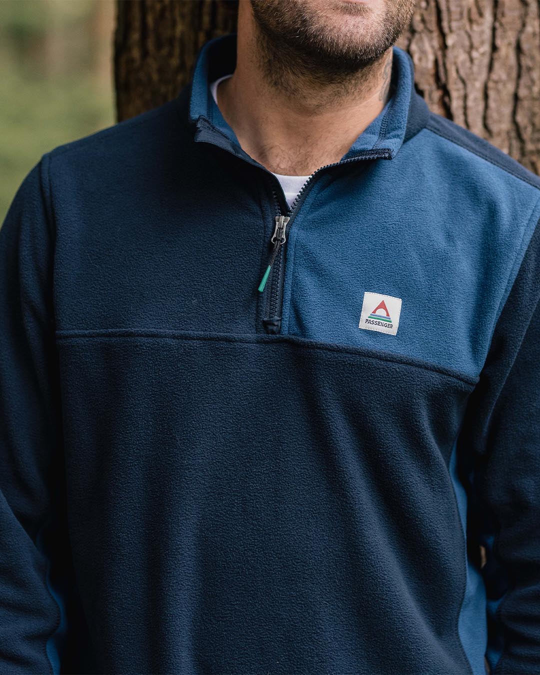 Root Recycled Polar 1/4 Zip Fleece - Deep Navy