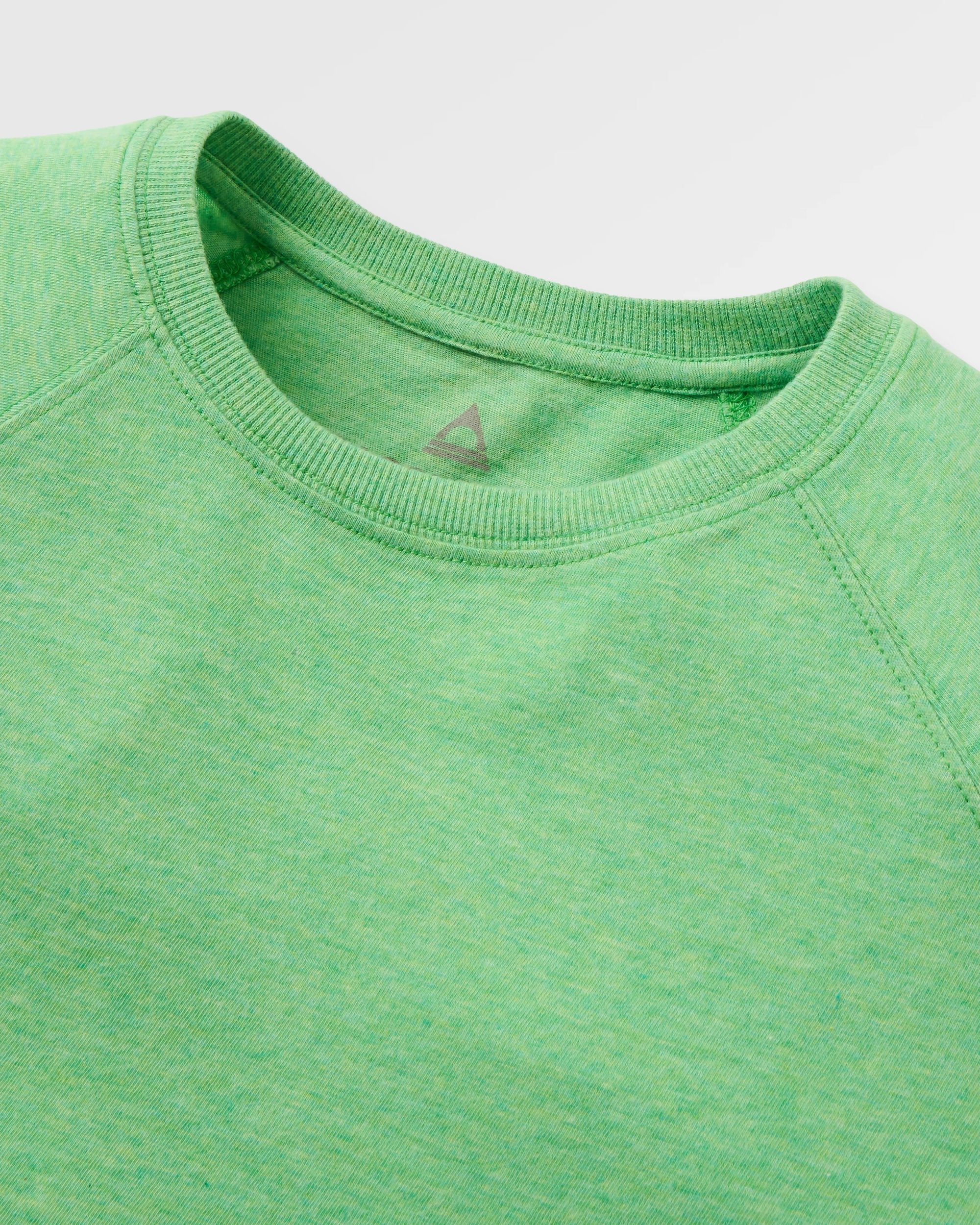 Legacy LS T-Shirt - True Green Marl - Flatlay