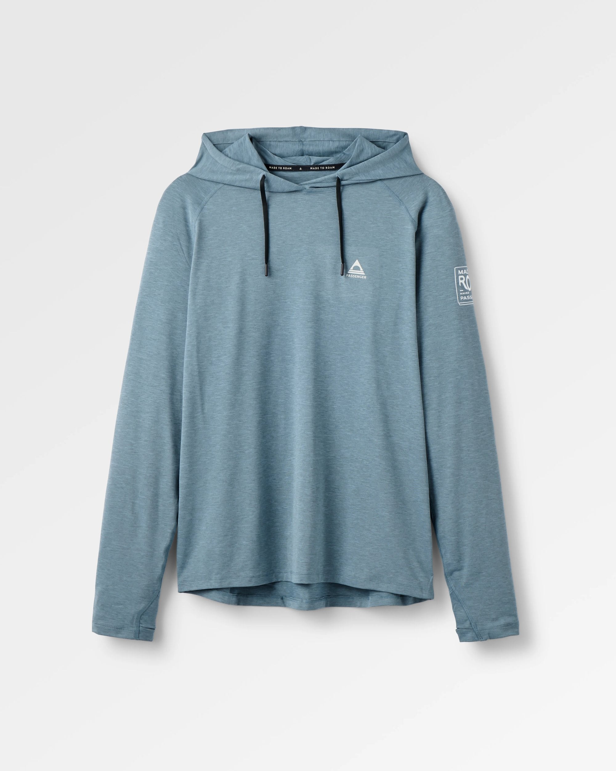 Light Ray Hooded UPF50 LS T-Shirt - Storm Grey Marl