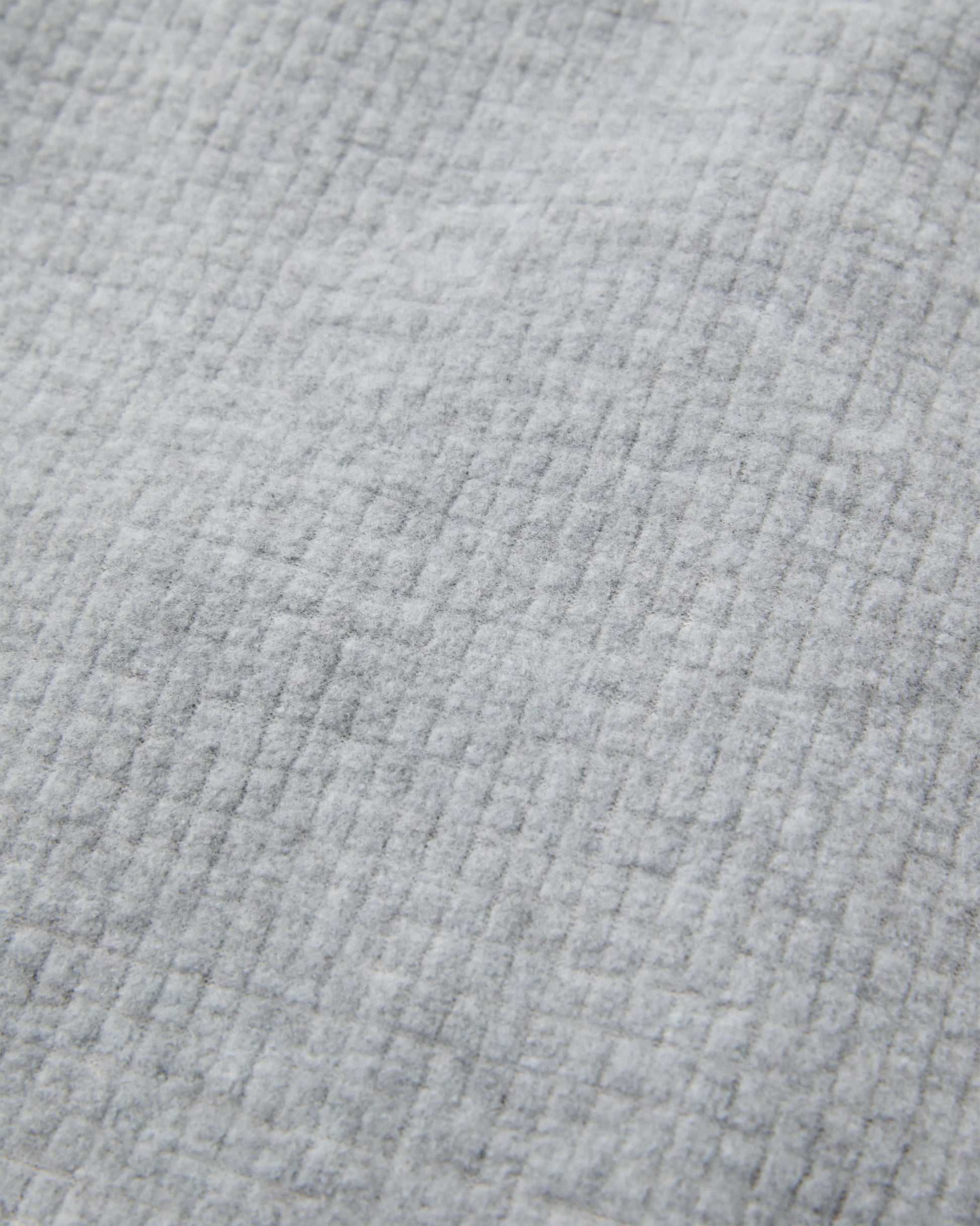 Forestscape Recycled Fleece Crew - Grey Marl - Flatlay