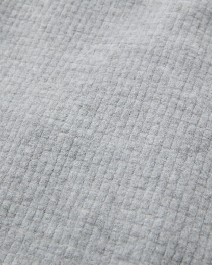 Forestscape Recycled Fleece Crew - Grey Marl - Flatlay