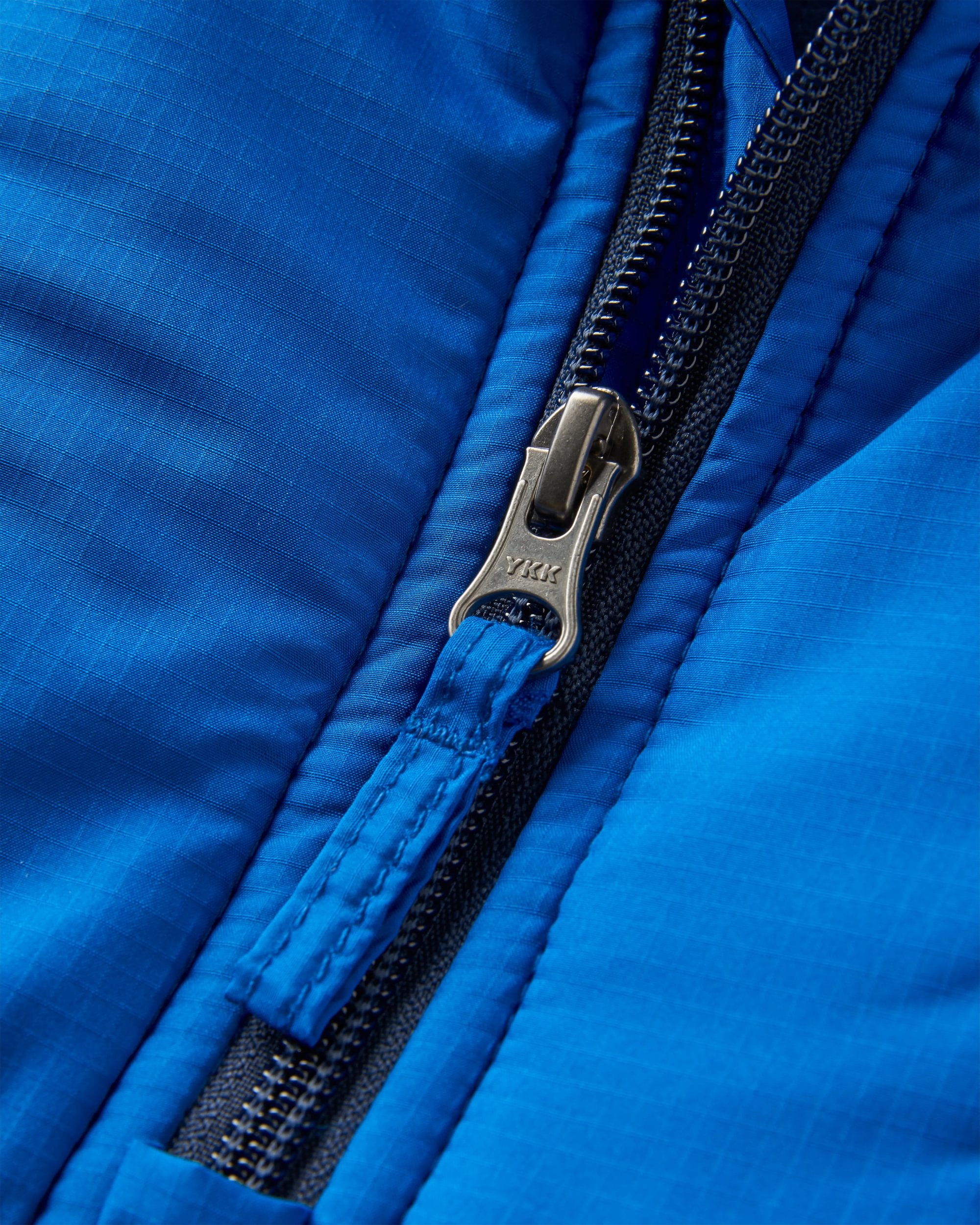 Woodland Hooded 1/2 Zip Recycled Polar Fleece - Rich Navy/Grey Marl - Flatlay