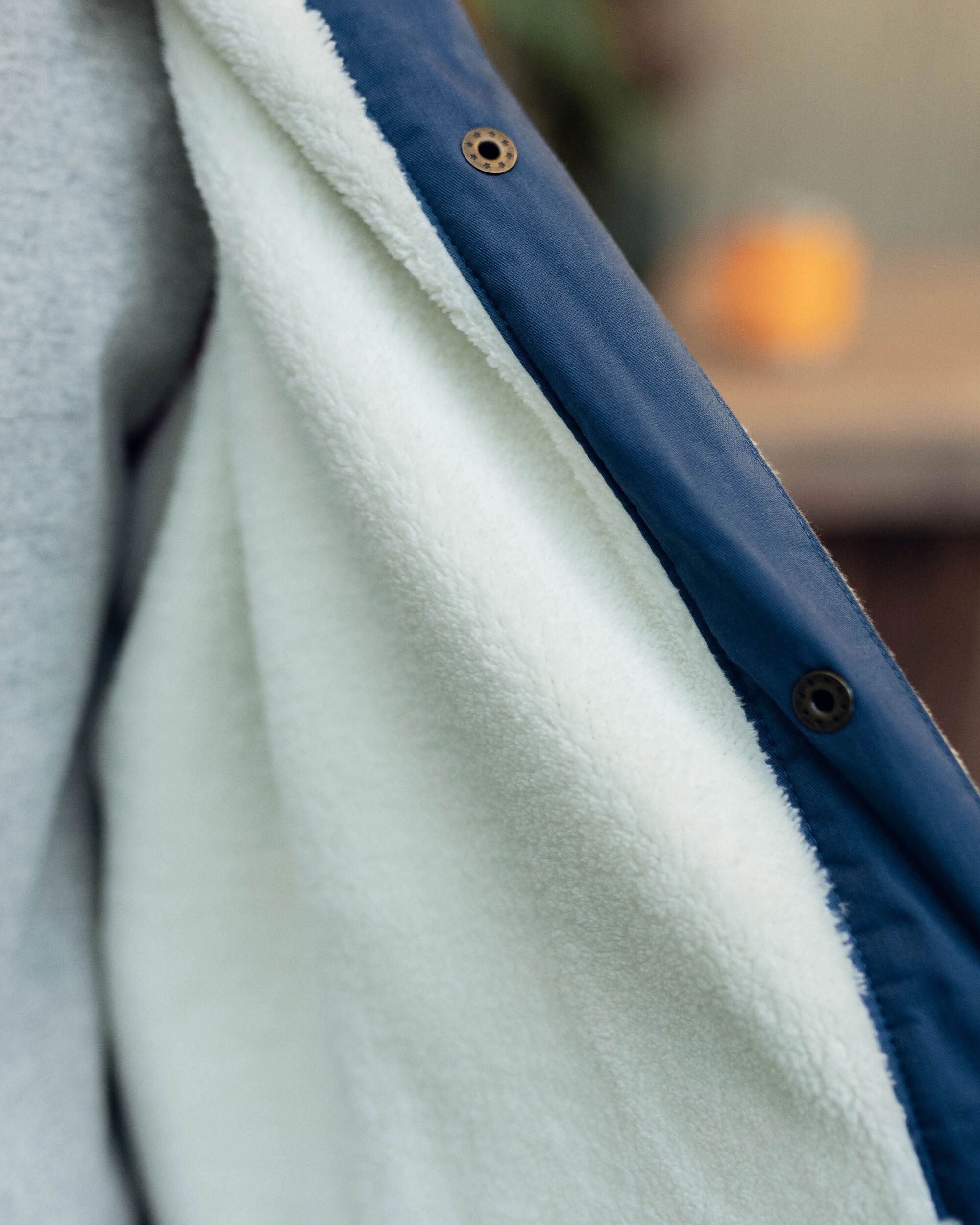 Orion Recycled Sherpa-Lined Polar Fleece Shirt - Mountain Geo Arctic - Lifestyle