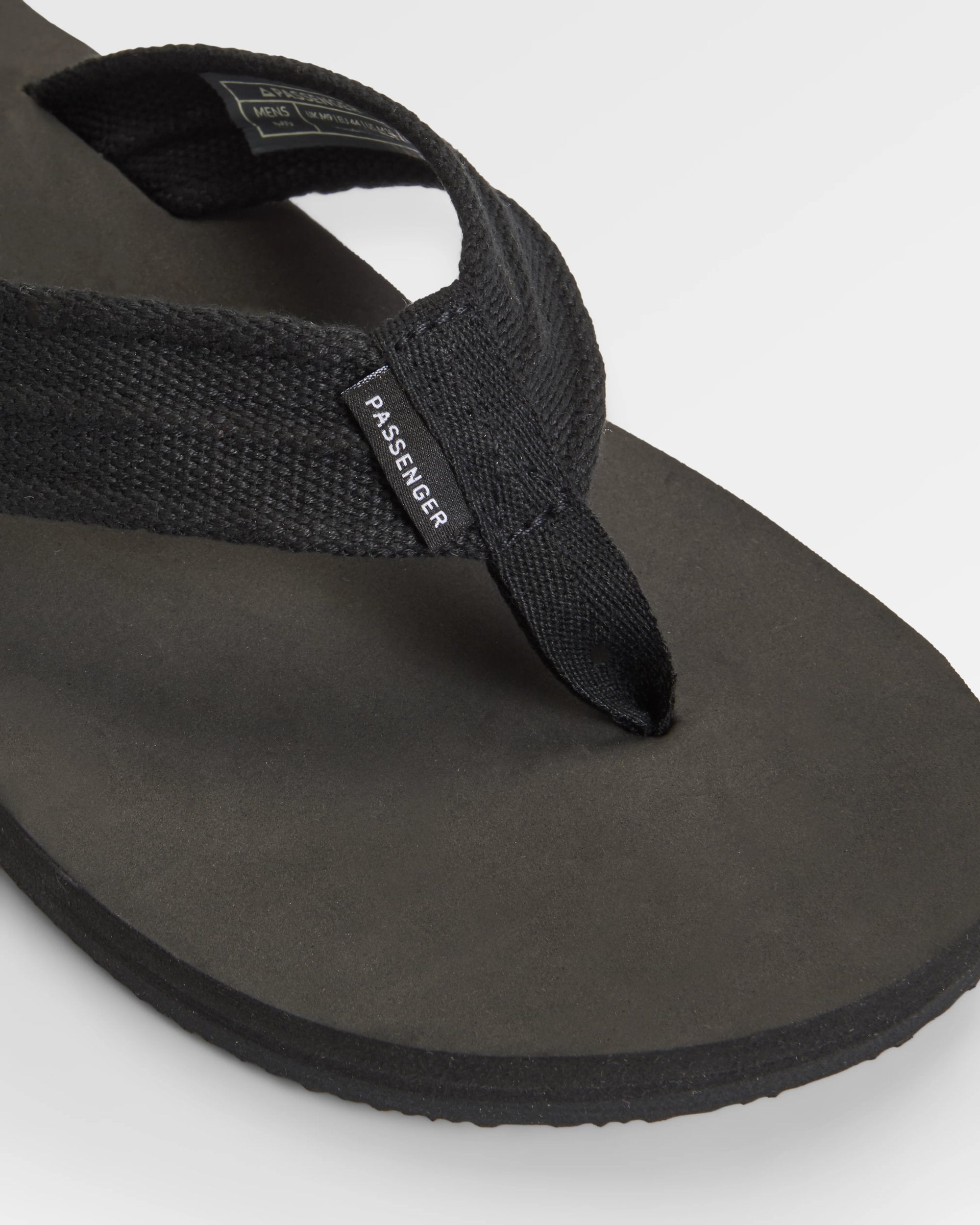 Santos Flip Flop - Black - Flatlay