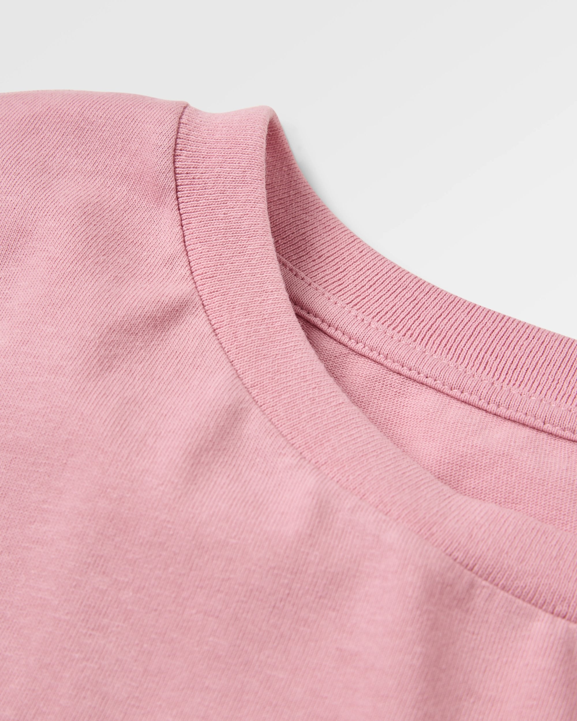 Roamer Recycled Cotton LS T-Shirt - Pink Haze - Flatlay