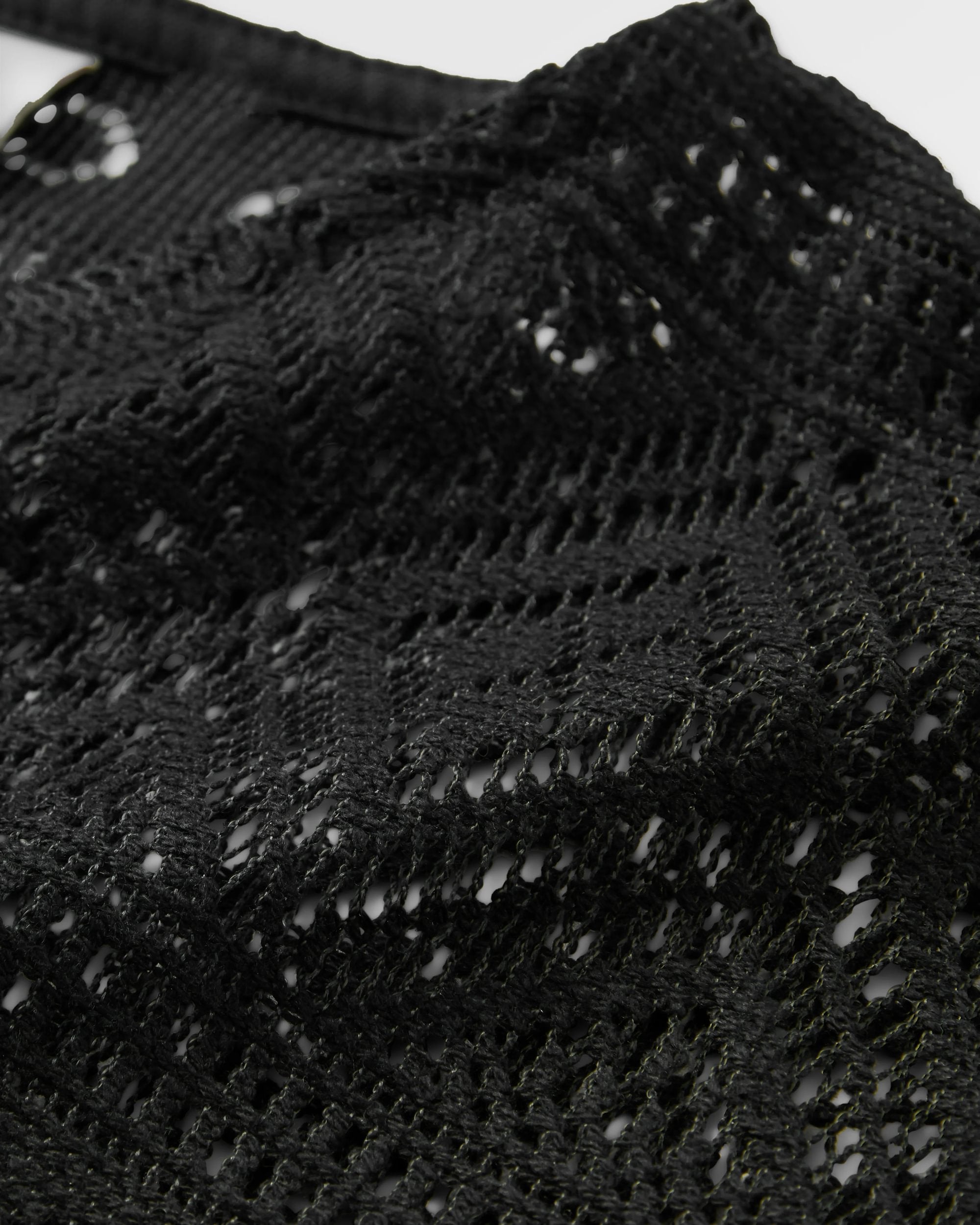 Sono Linen Beach Dress - Black - Flatlay