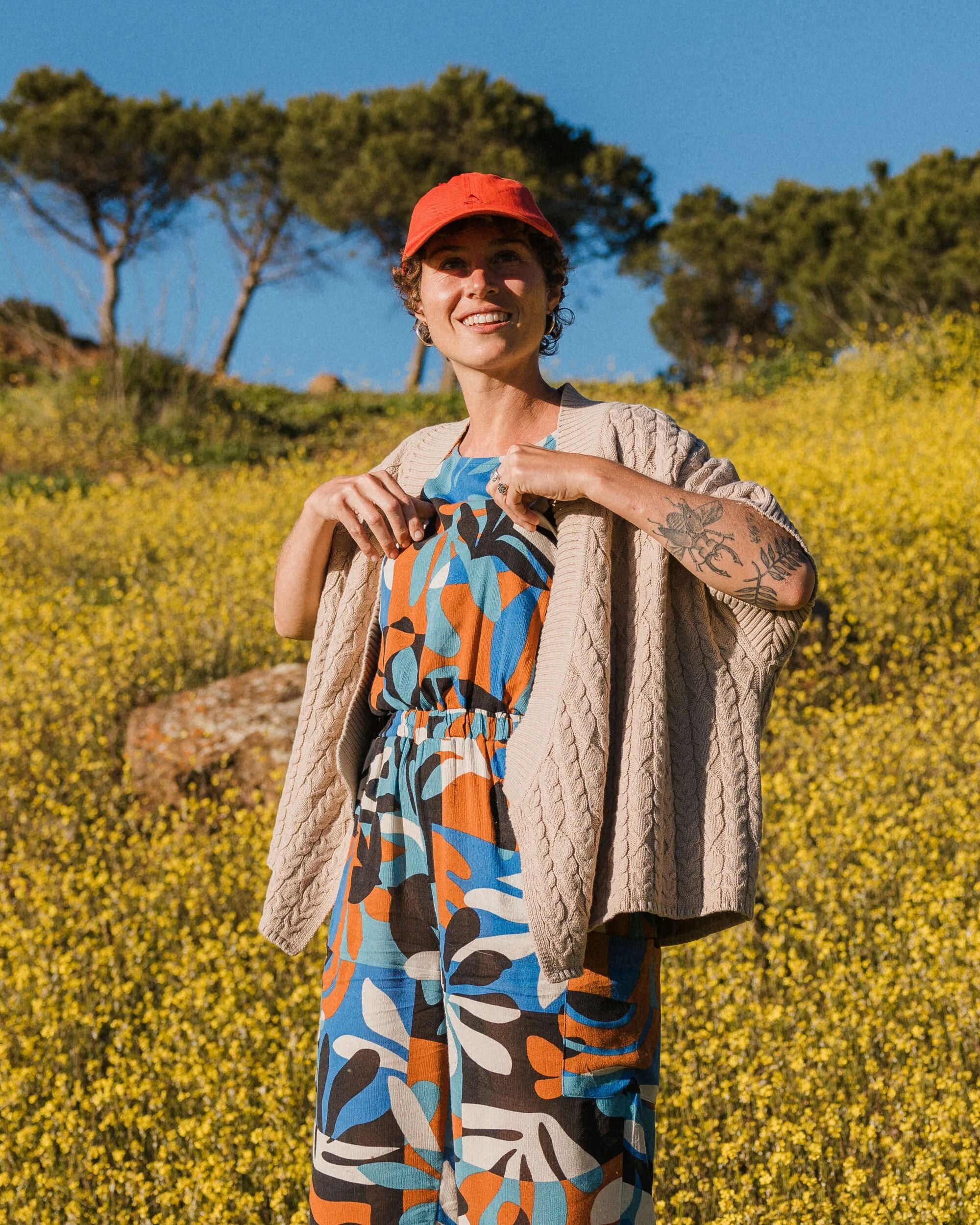 Homely Knitted Cardigan - Simply Taupe - Lifestyle