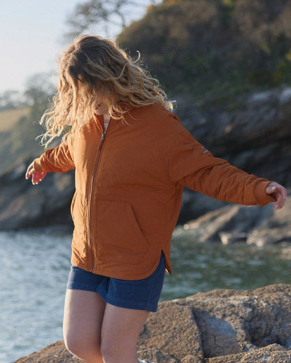 Tasi Recycled Insulated Jacket - Sunset Orange - Lifestyle