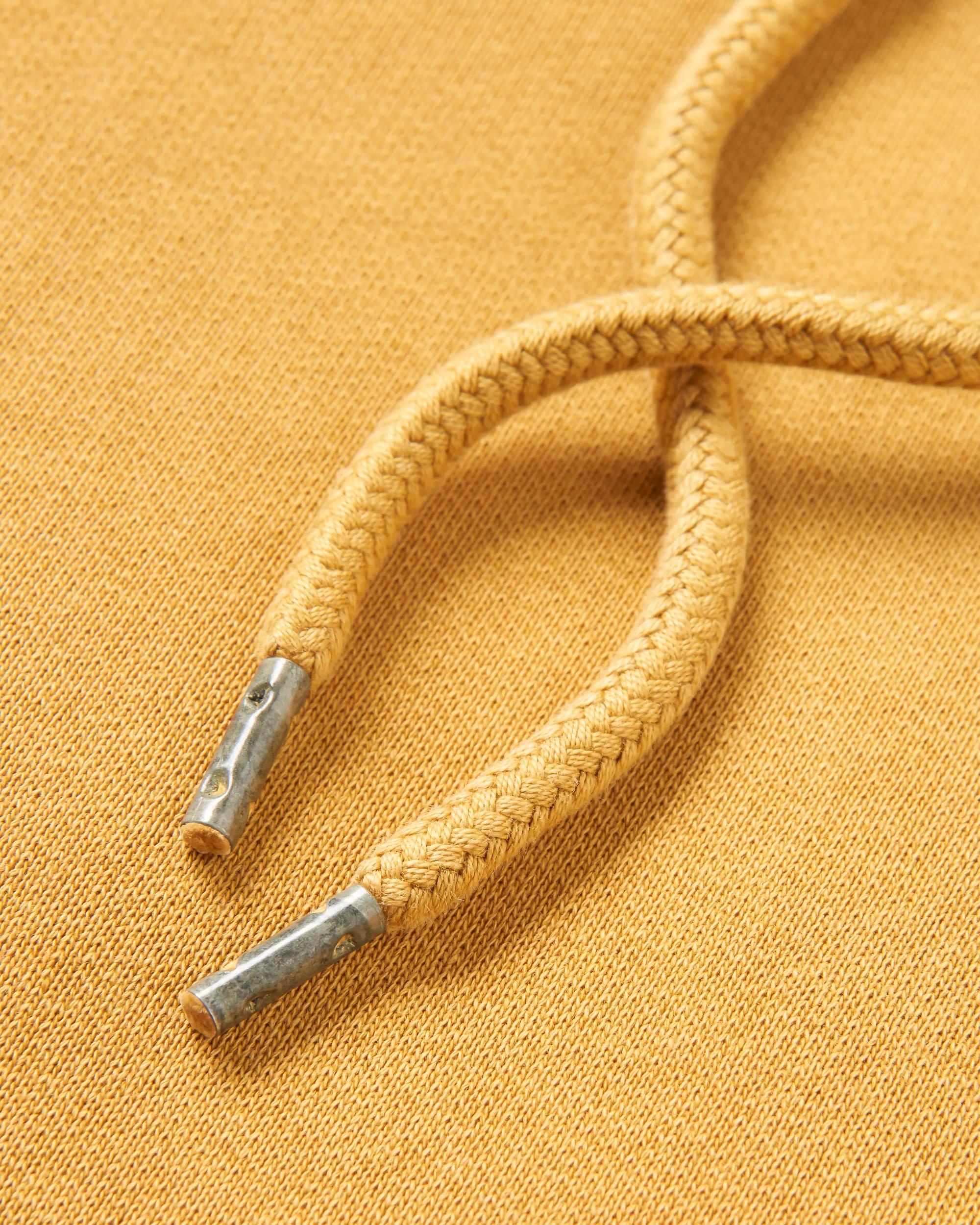 Love The Wild Hoodie - Mustard Gold - Flatlay