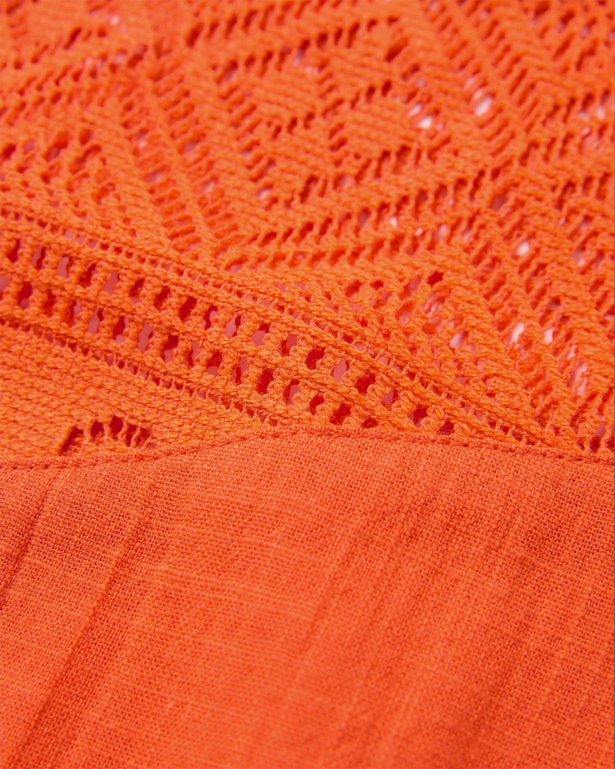 Flurry Woven Top - Ember Orange - Flatlay