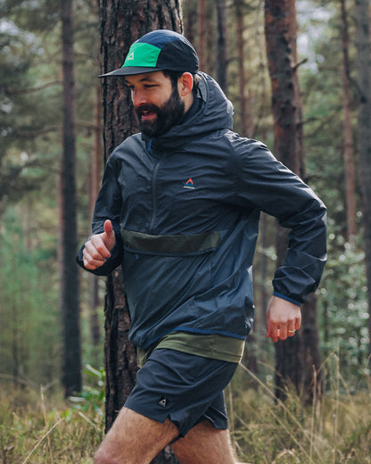 Gusto Recycled Windshell Anorak - Charcoal/Storm Grey - Lifestyle