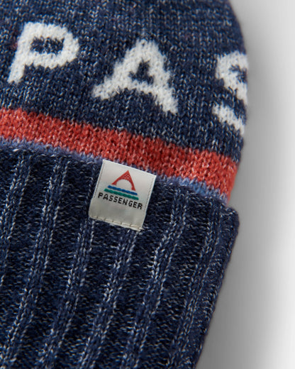 Passenger Recycled Bobble Hat - Rich Navy