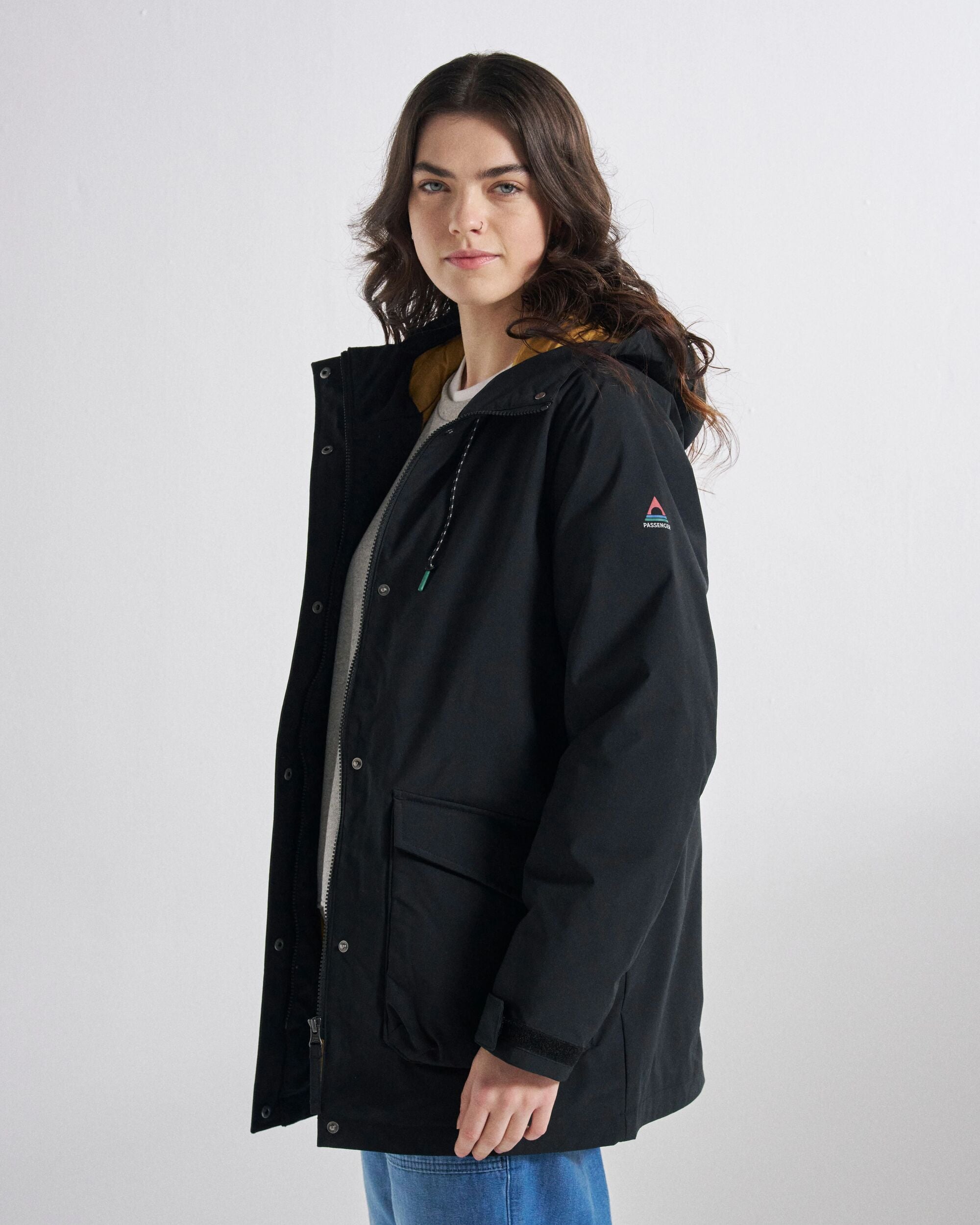 Alaska Recycled Insulated Parka - Black - Studio Model