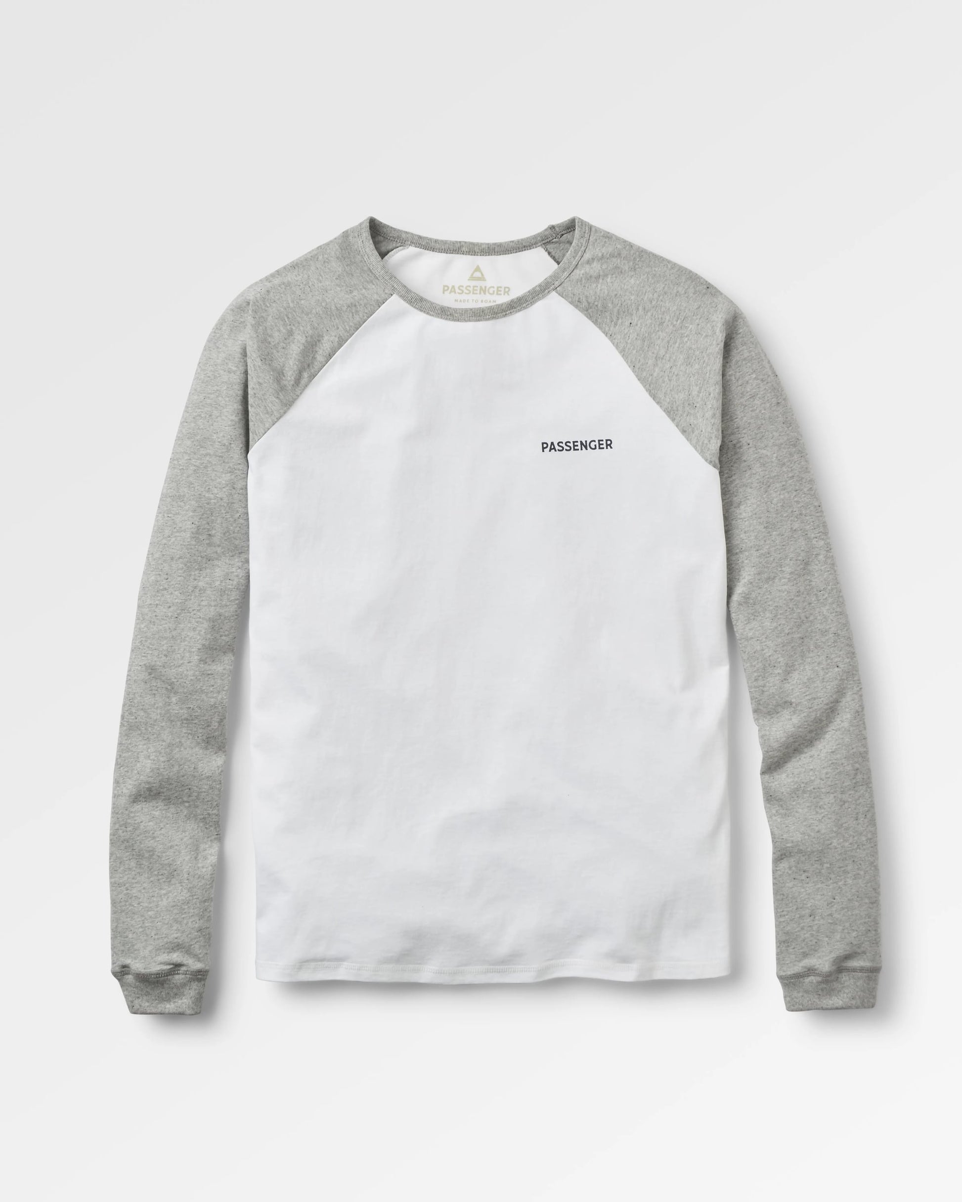 Roamer Recycled Cotton Raglan T-Shirt - White