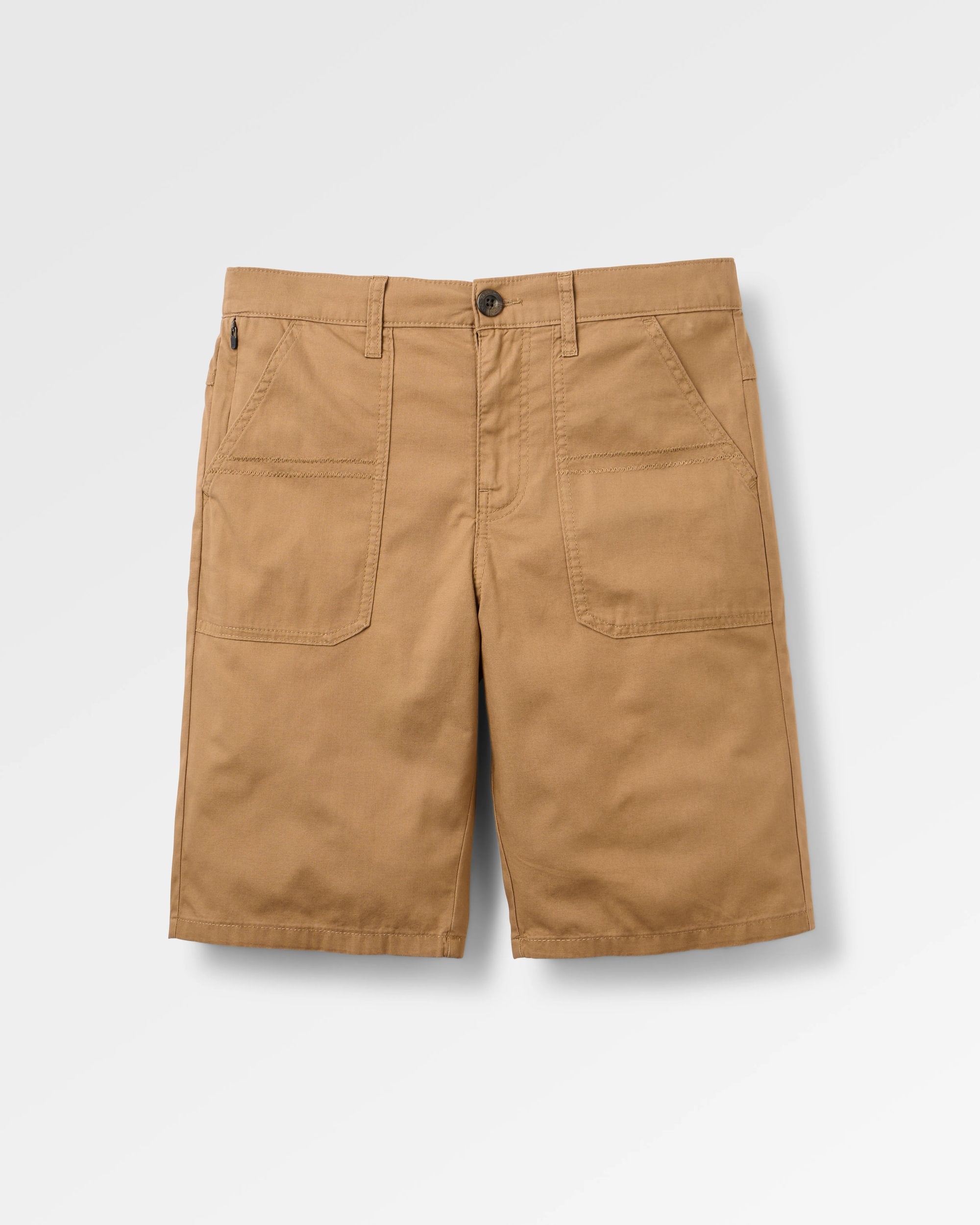Lani 'Light' Organic Cotton Short - Caramel - Flatlay