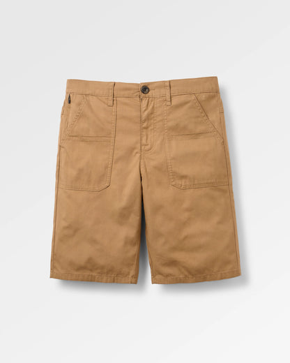 Lani 'Light' Organic Cotton Short - Caramel - Flatlay