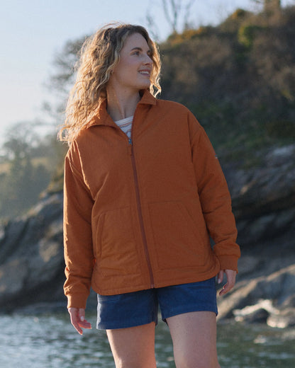 Tasi Recycled Insulated Jacket - Sunset Orange - Lifestyle