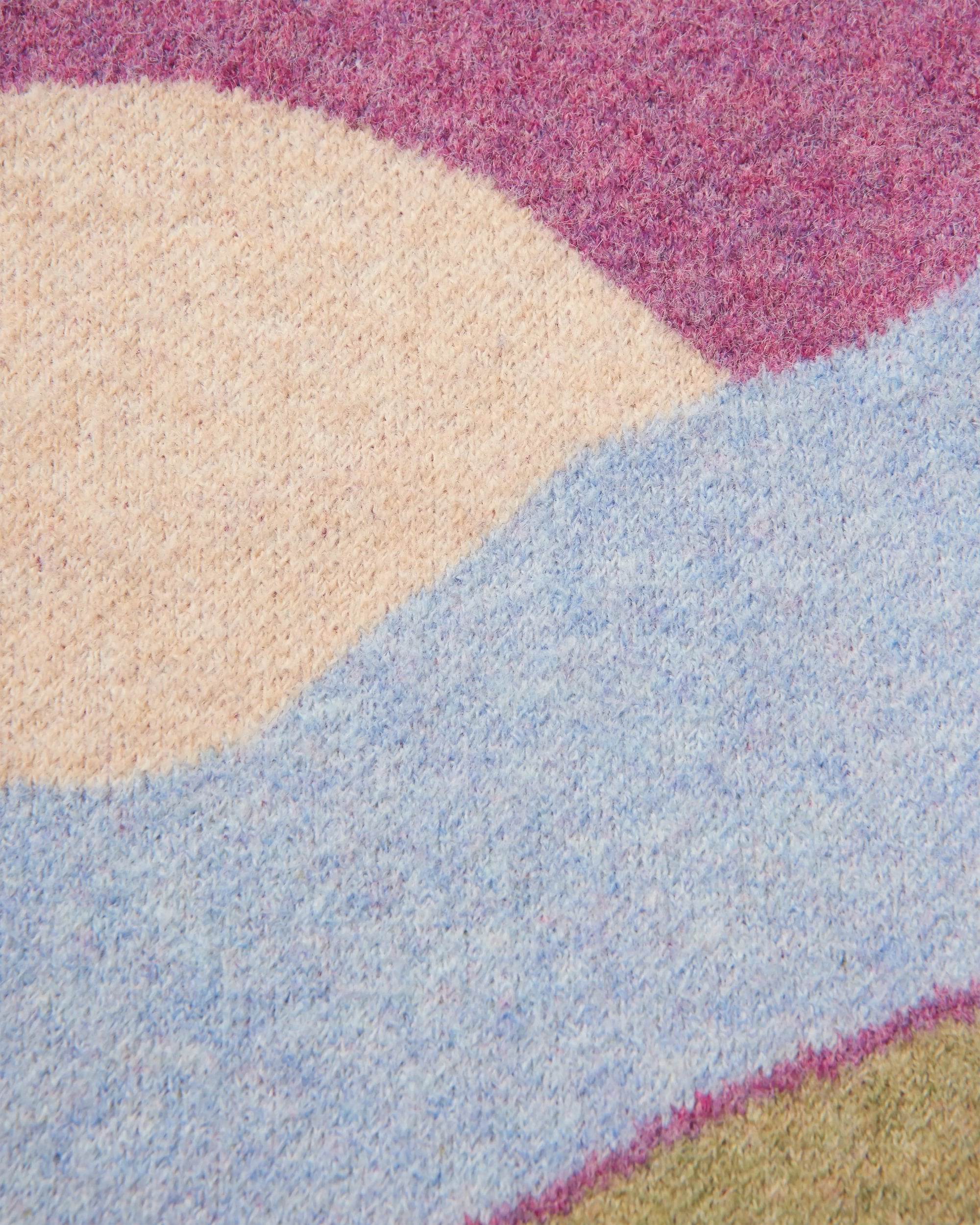 Vista Recycled Knitted Cardigan - Rhubarb - Flatlay