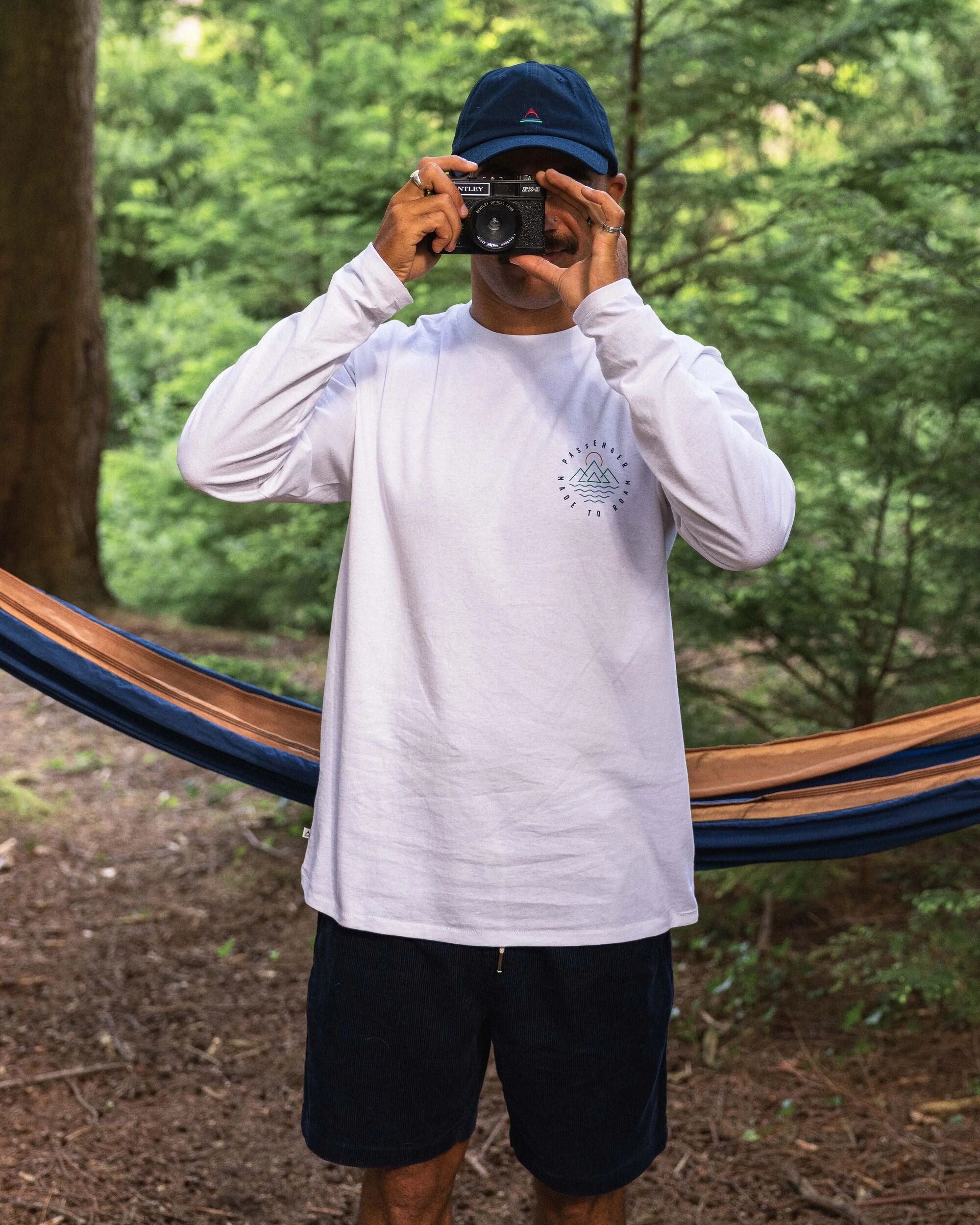 Escapism Recycled LS T-Shirt - White - Lifestyle