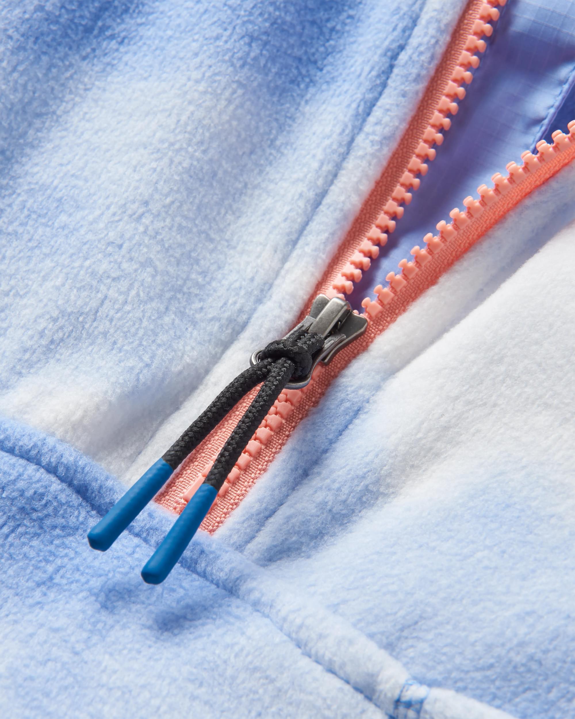 Sorrel Recycled Polar Fleece - Tie Dye Cornflower - Flatlay