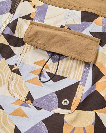 Cruiser Netplus® 21" Boardshort - Sun Patch Desert - Flatlay