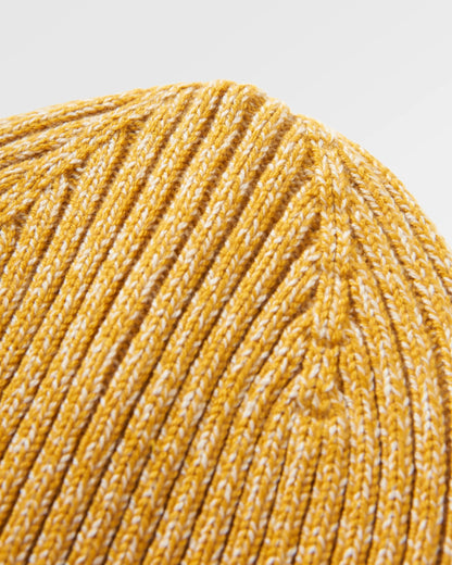 Fisherman Marl Beanie - Mustard Yellow