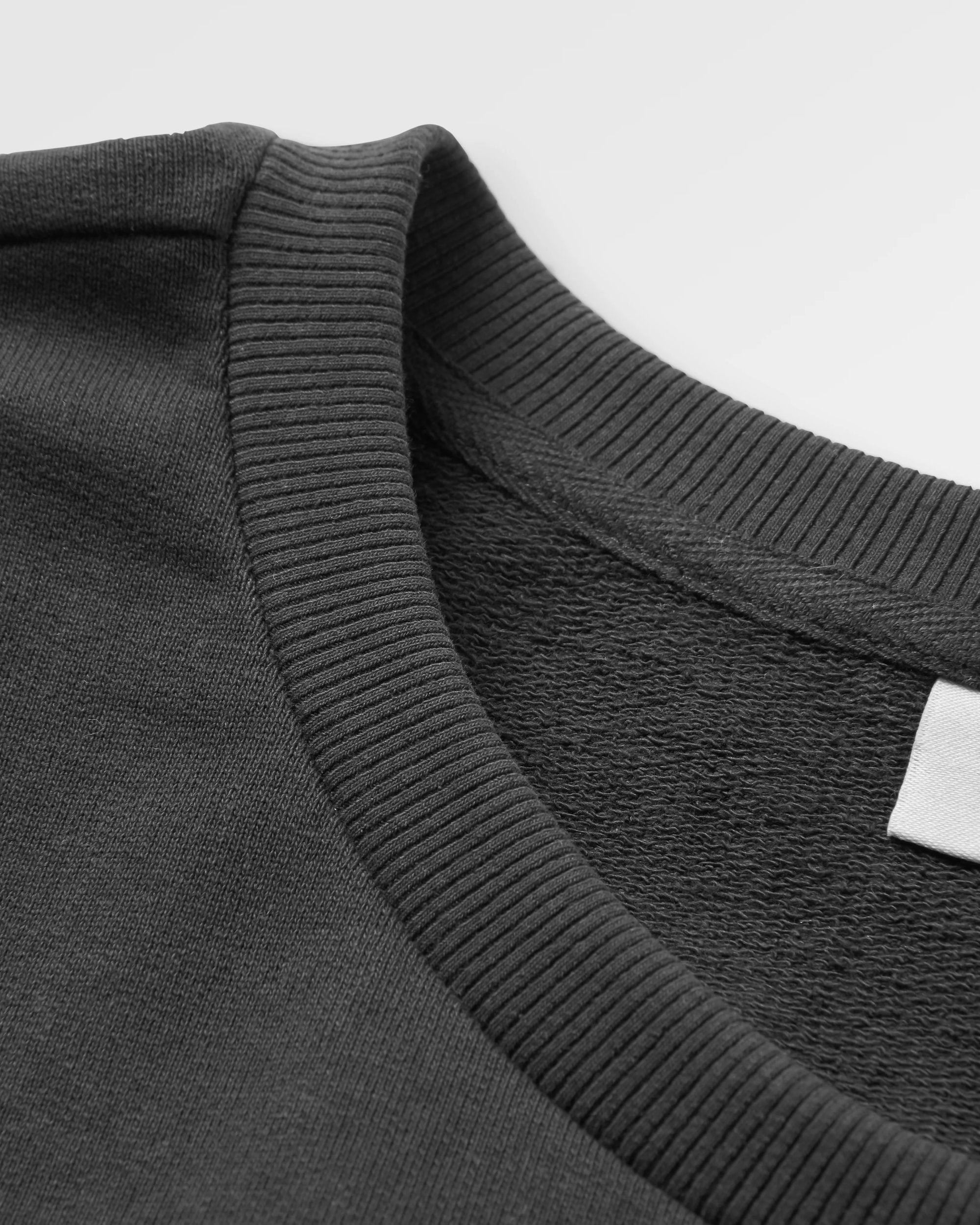 Phoenix Recycled Cotton Oversized Sweatshirt - Black - Flatlay