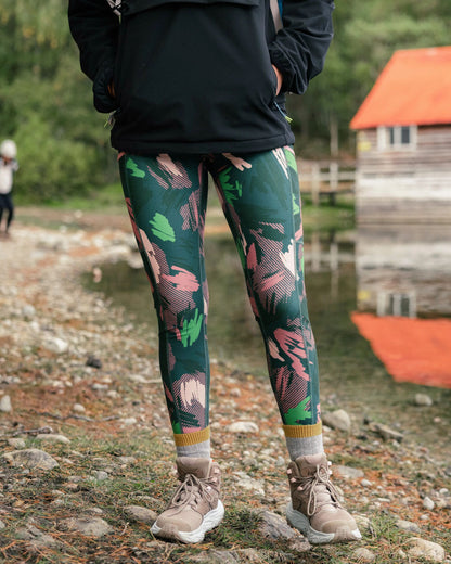 Mantra Recycled Active Legging - Abstract Mountain Fir Tree