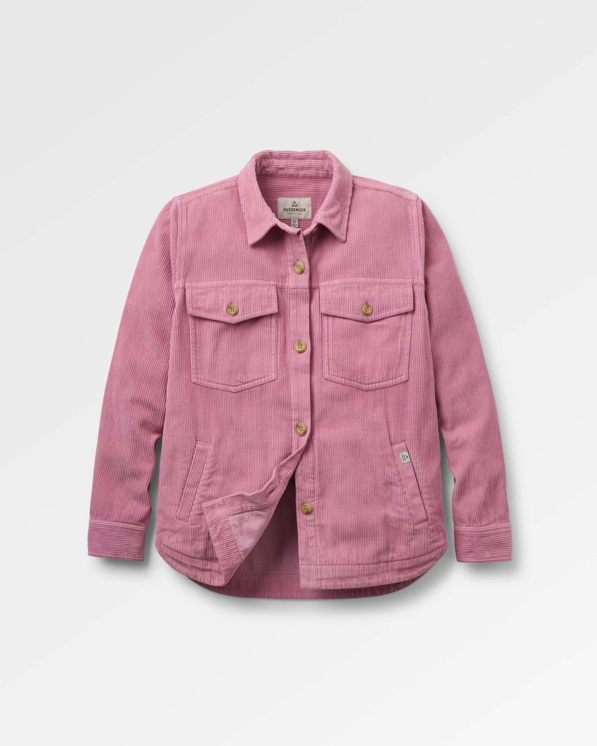 Stella Cord LS Shirt - Pink Haze - Flatlay