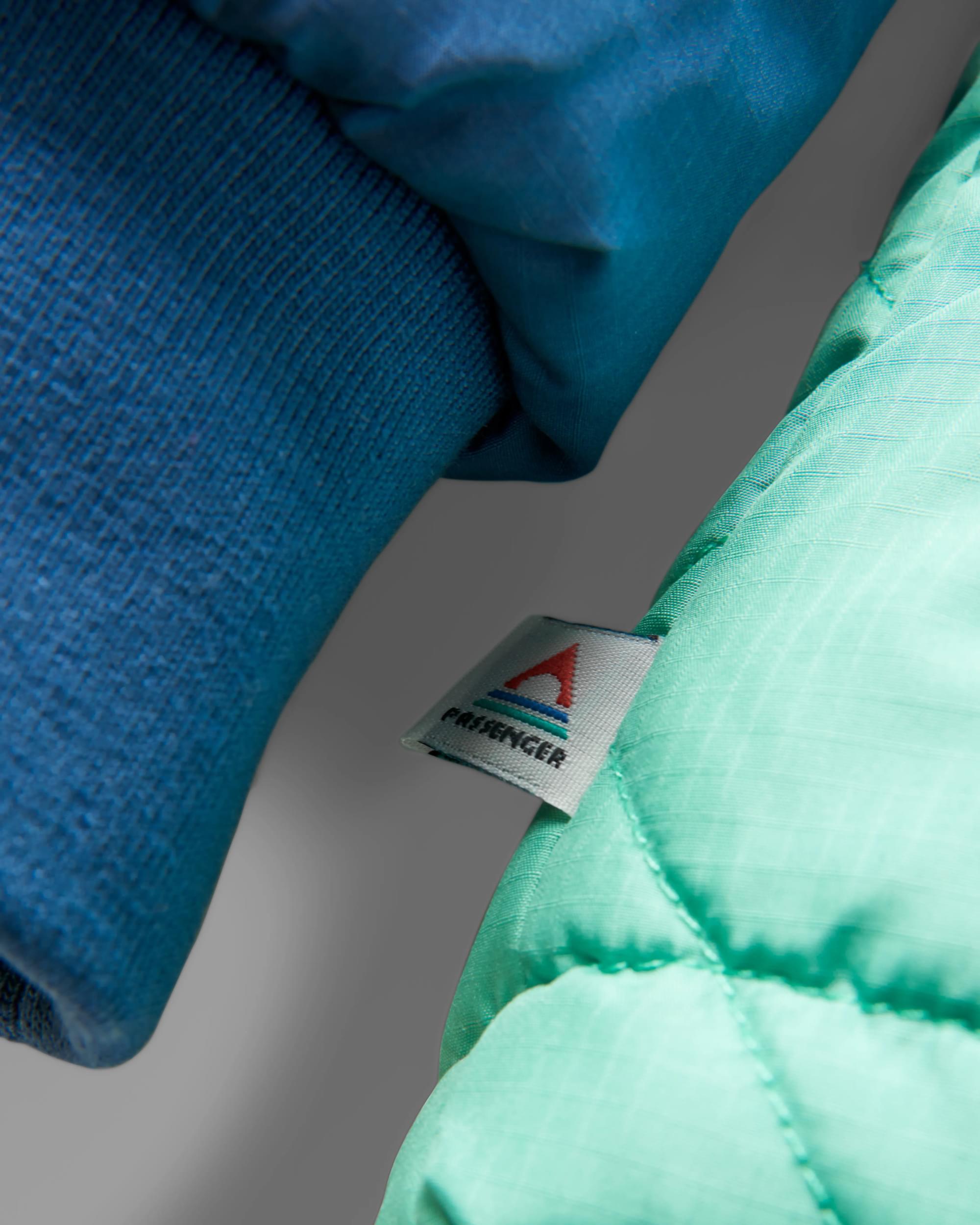 Ocean Recycled Insulated 1/2 Zip Jacket - Green Spruce - Flatlay