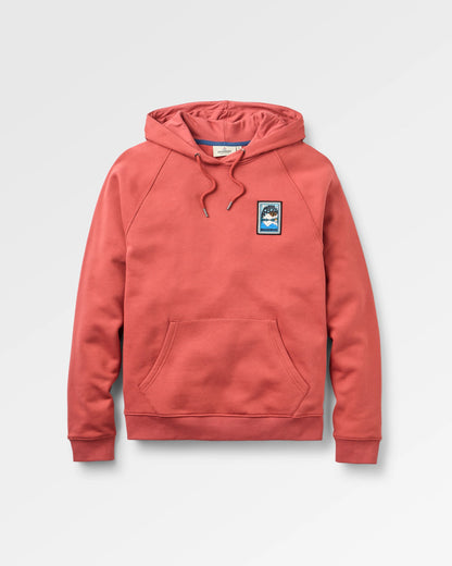 Reflect Patch Hoodie - Redwood - Flatlay