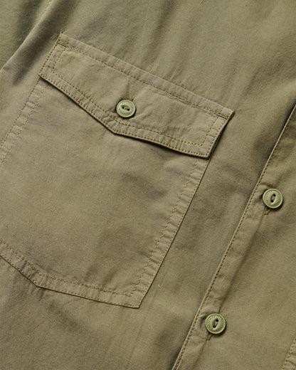 Acreage Organic Cotton Shirt - Khaki - Flatlay