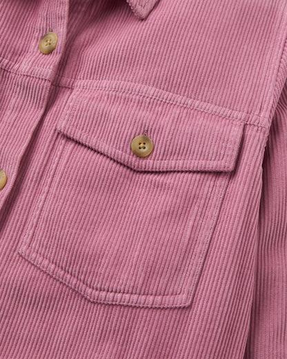 Stella Cord LS Shirt - Pink Haze - Flatlay