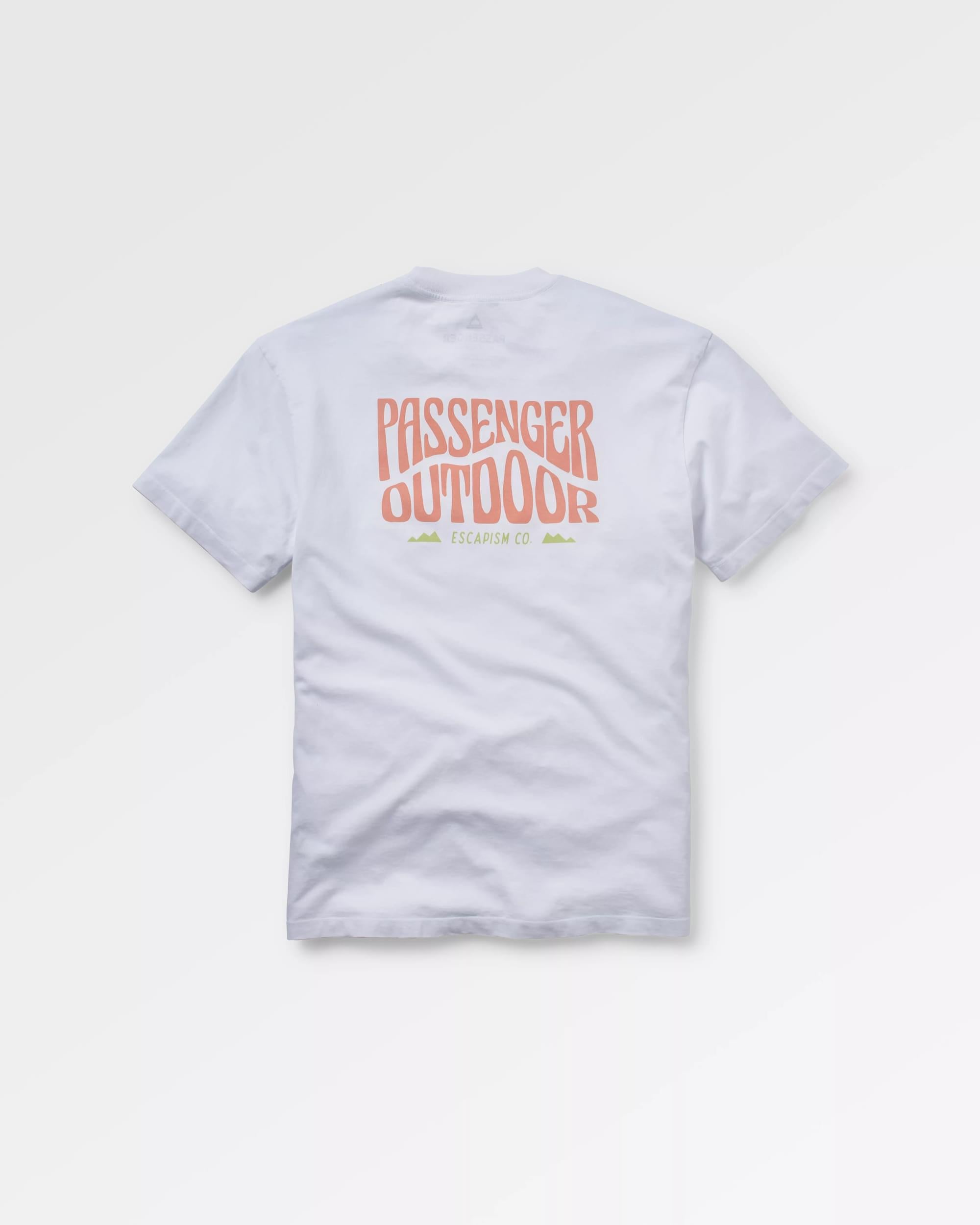 Yuca Recycled Relaxed Fit T-Shirt - White - Flatlay