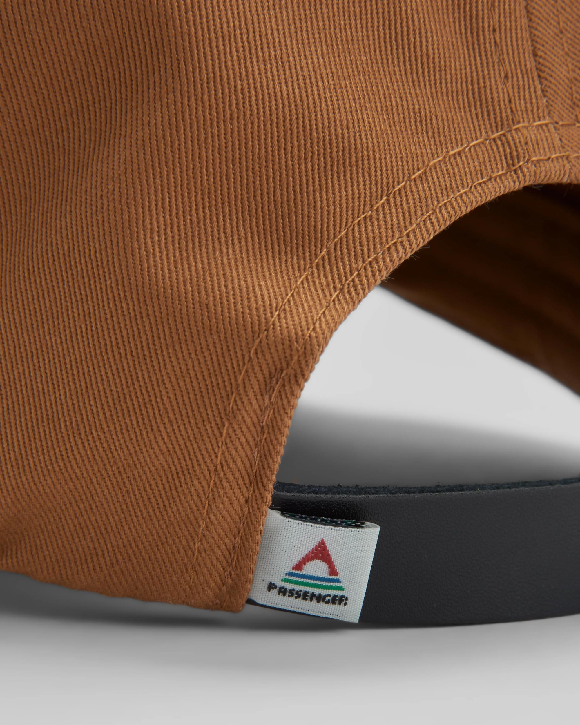 Classic Recycled Cotton 6 Panel Cap - Toffee - Flatlay