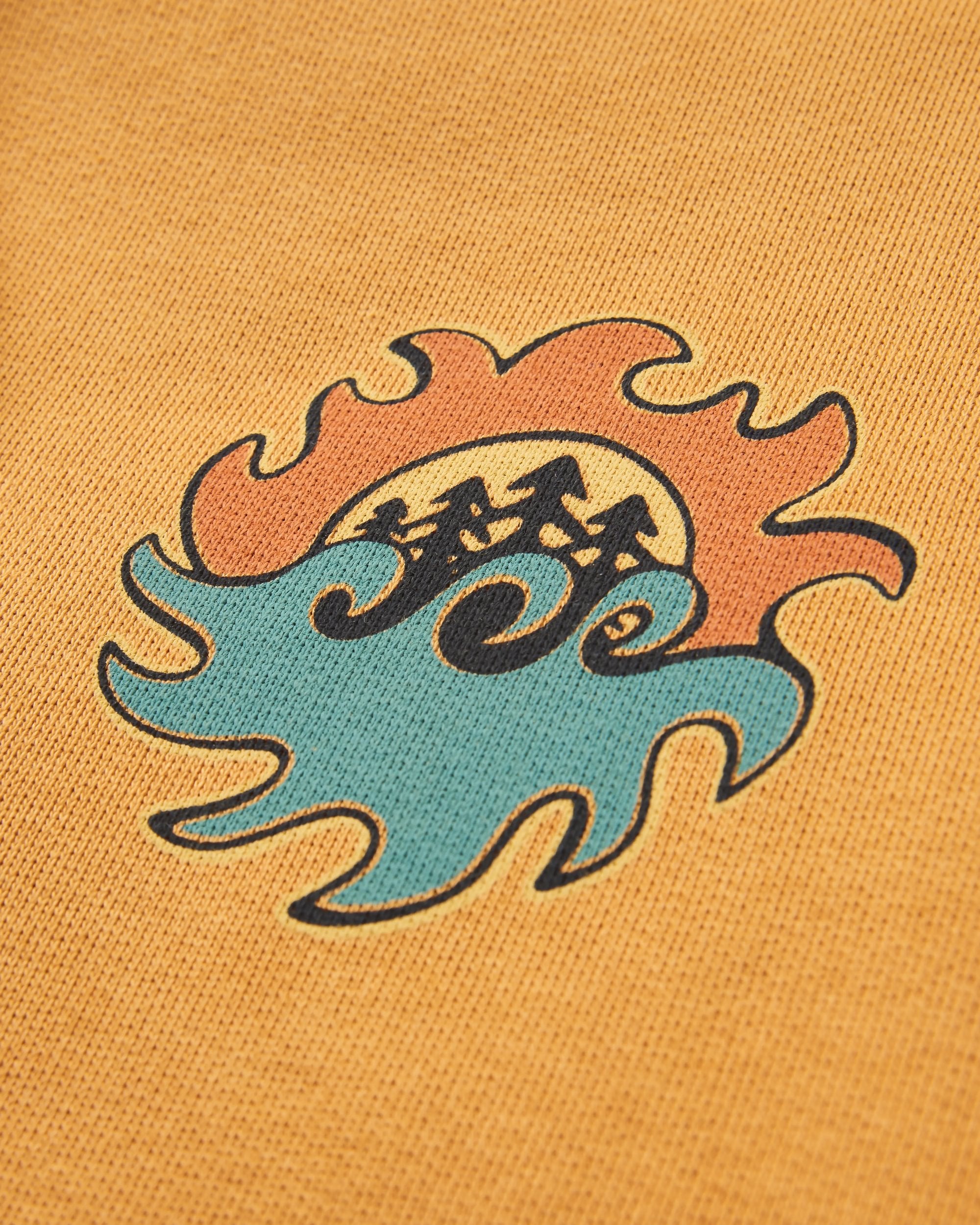 Dune Relaxed Fit Hoodie - Spruce Yellow - Flatlay