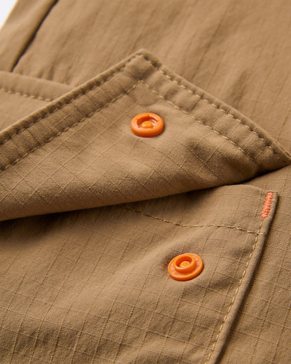 Avian Cargo Ripstop Skirt - Caramel Brown - Flatlay