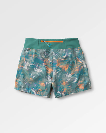 Roundtrip Recycled Trail Short - Palm Camo Deep Sea