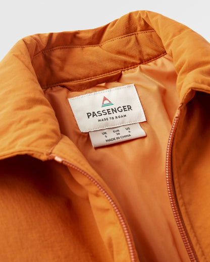 Tasi Recycled Insulated Jacket - Sunset Orange - Flatlay