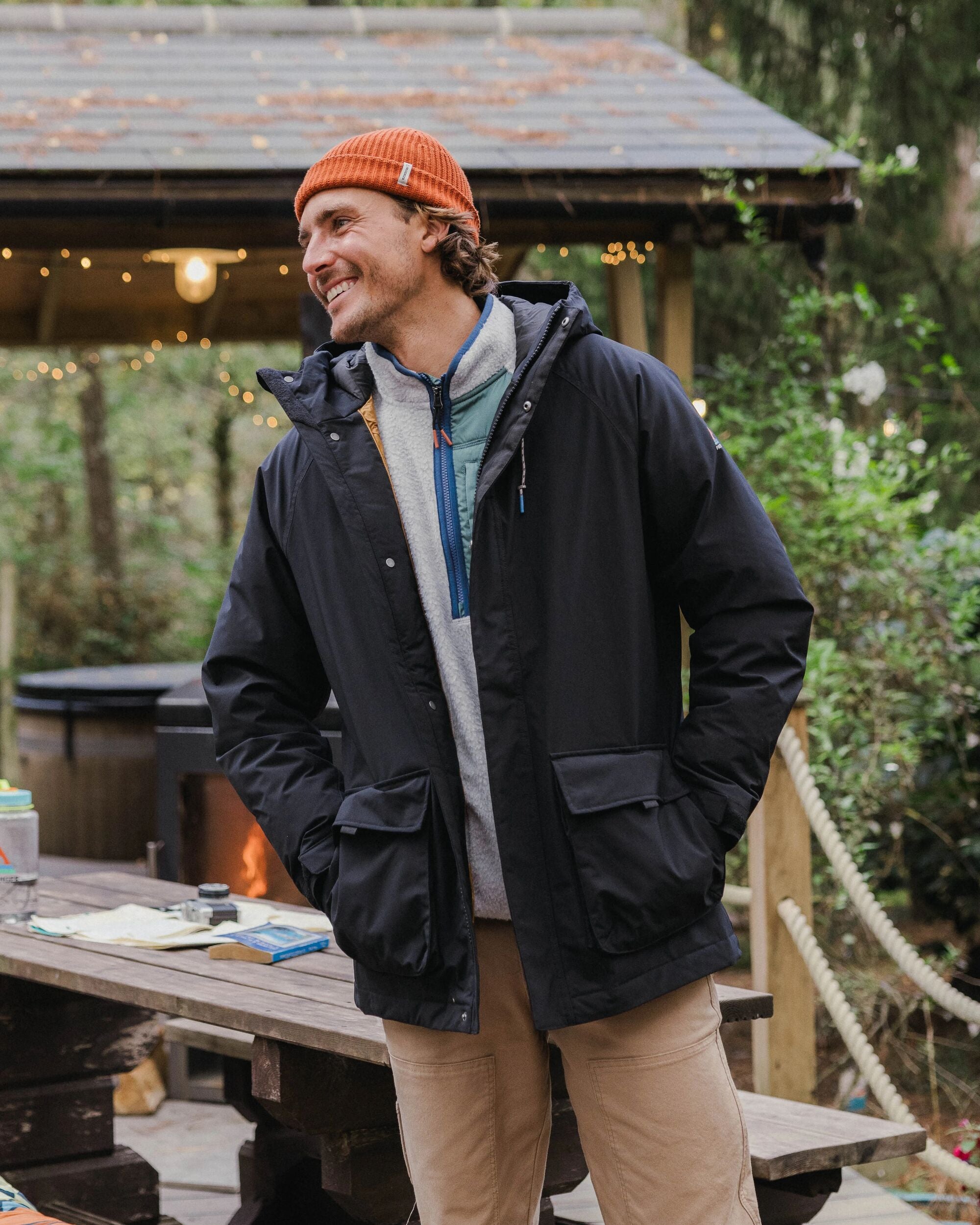 Baltic Recycled Insulated Parka - Black - Lifestyle