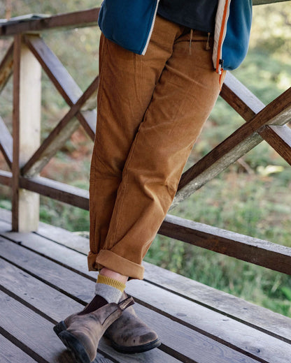 Compass Recycled Corduroy Trouser - Coconut