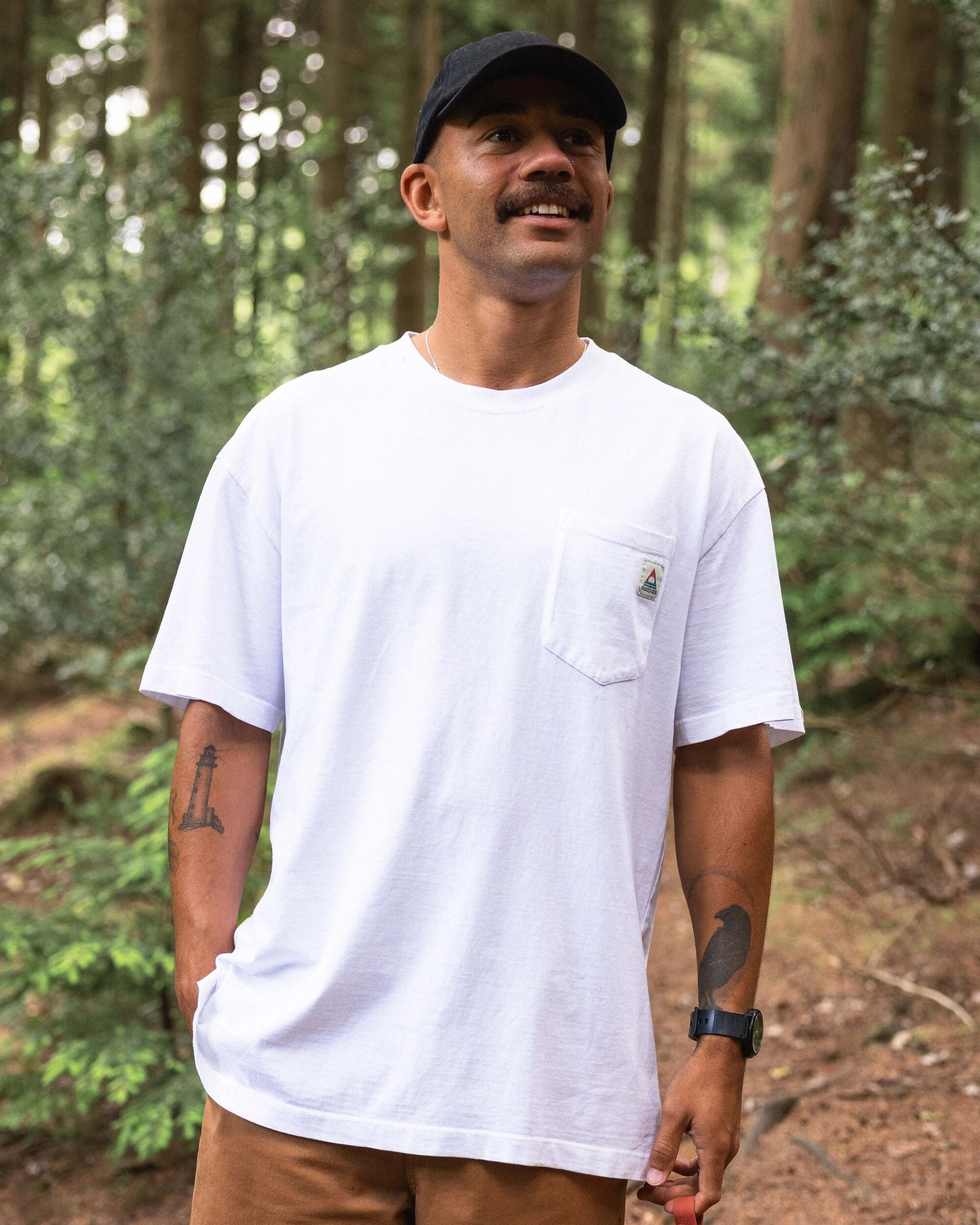 Heritage Organic Relaxed Fit T-Shirt - White - Lifestyle