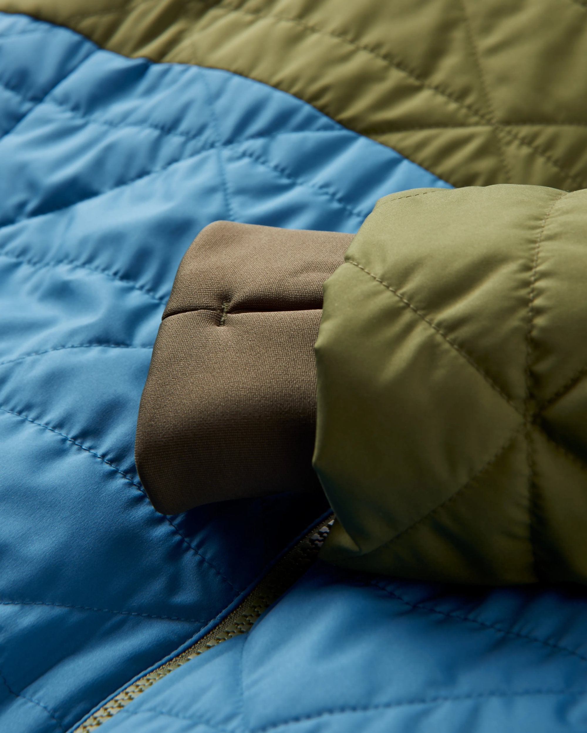 Base Recycled Thermore® Insulated Jacket - Khaki - Flatlay