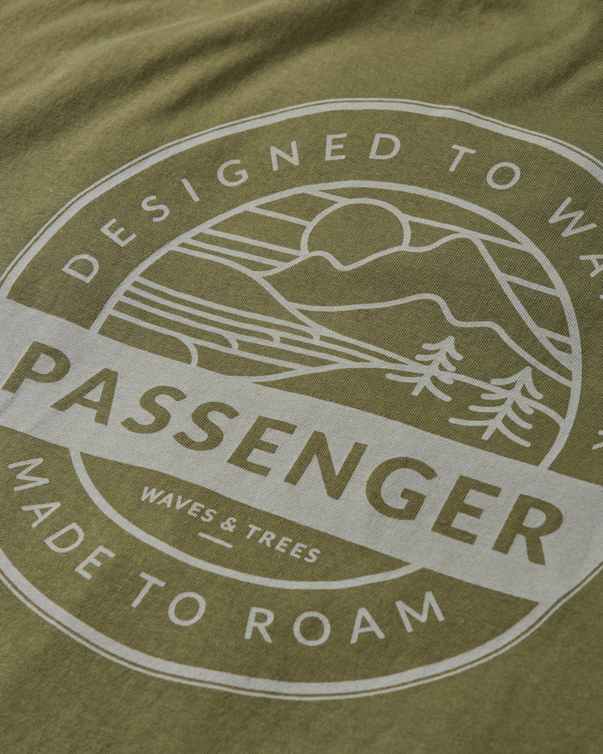 Odyssey Recycled Cotton T-Shirt - Khaki - Flatlay