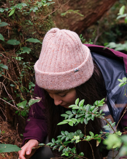 Fisherman Recycled Beanie - Blush - Lifestyle - Female