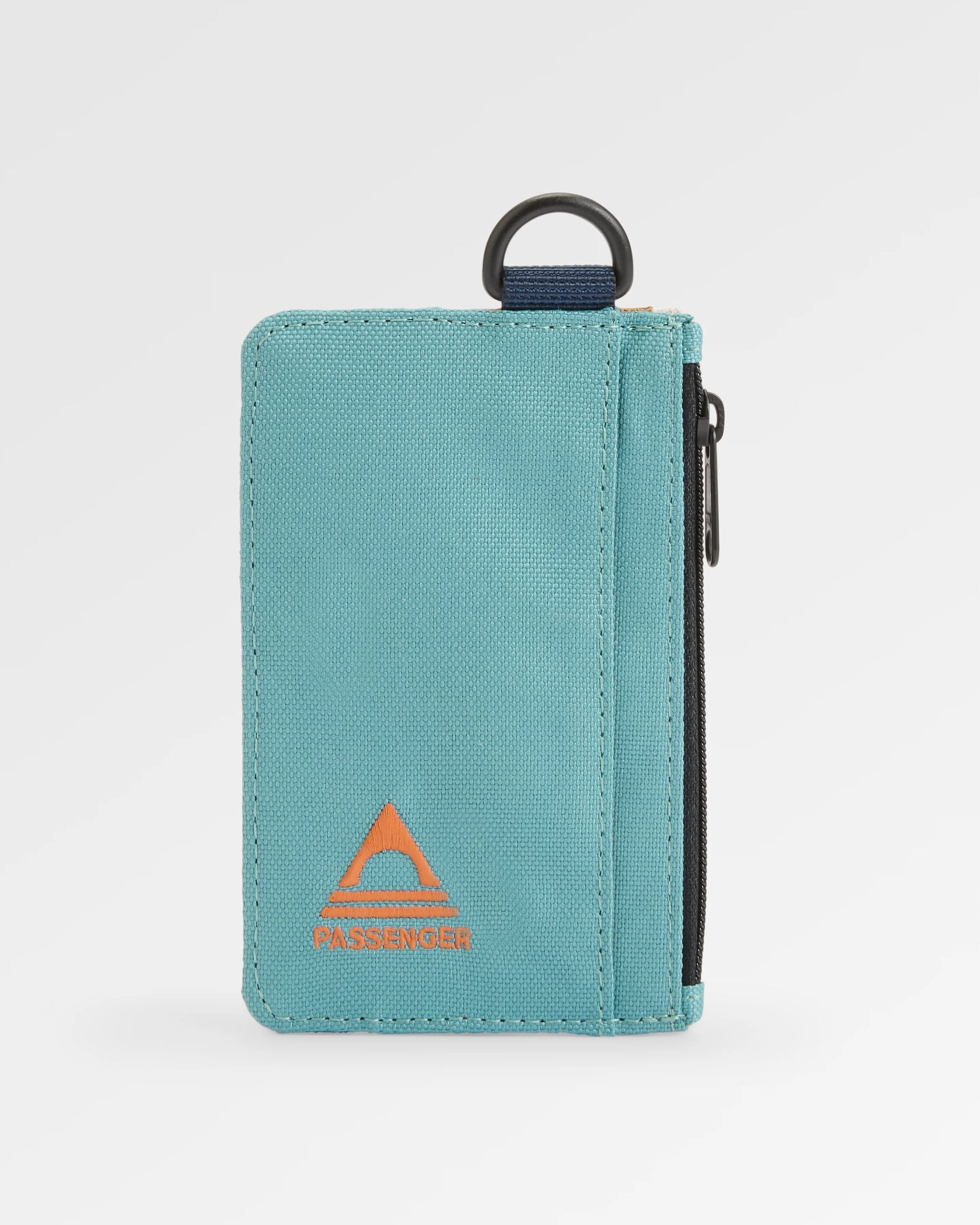 Mountain Recycled Card Holder - Arctic/Retro Orange - Flatlay