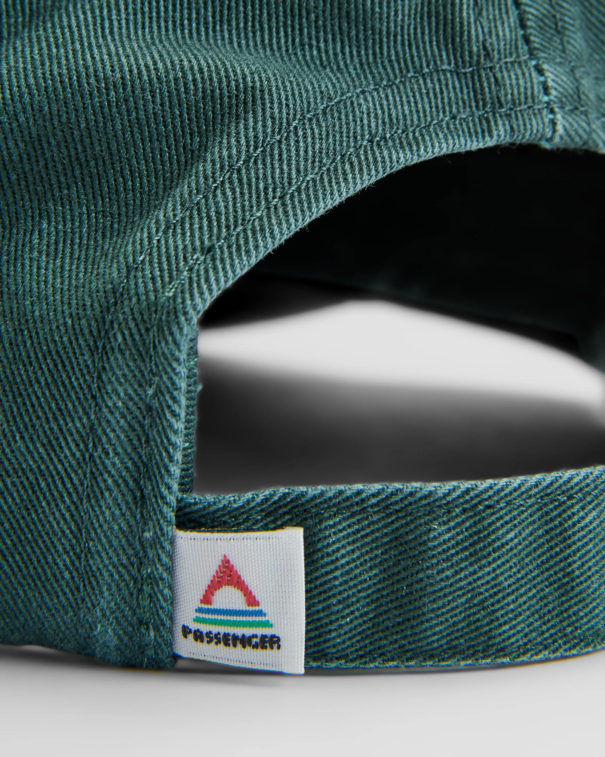 Classic Recycled Cotton 6 Panel Cap - Dark Fern  - Flatlay