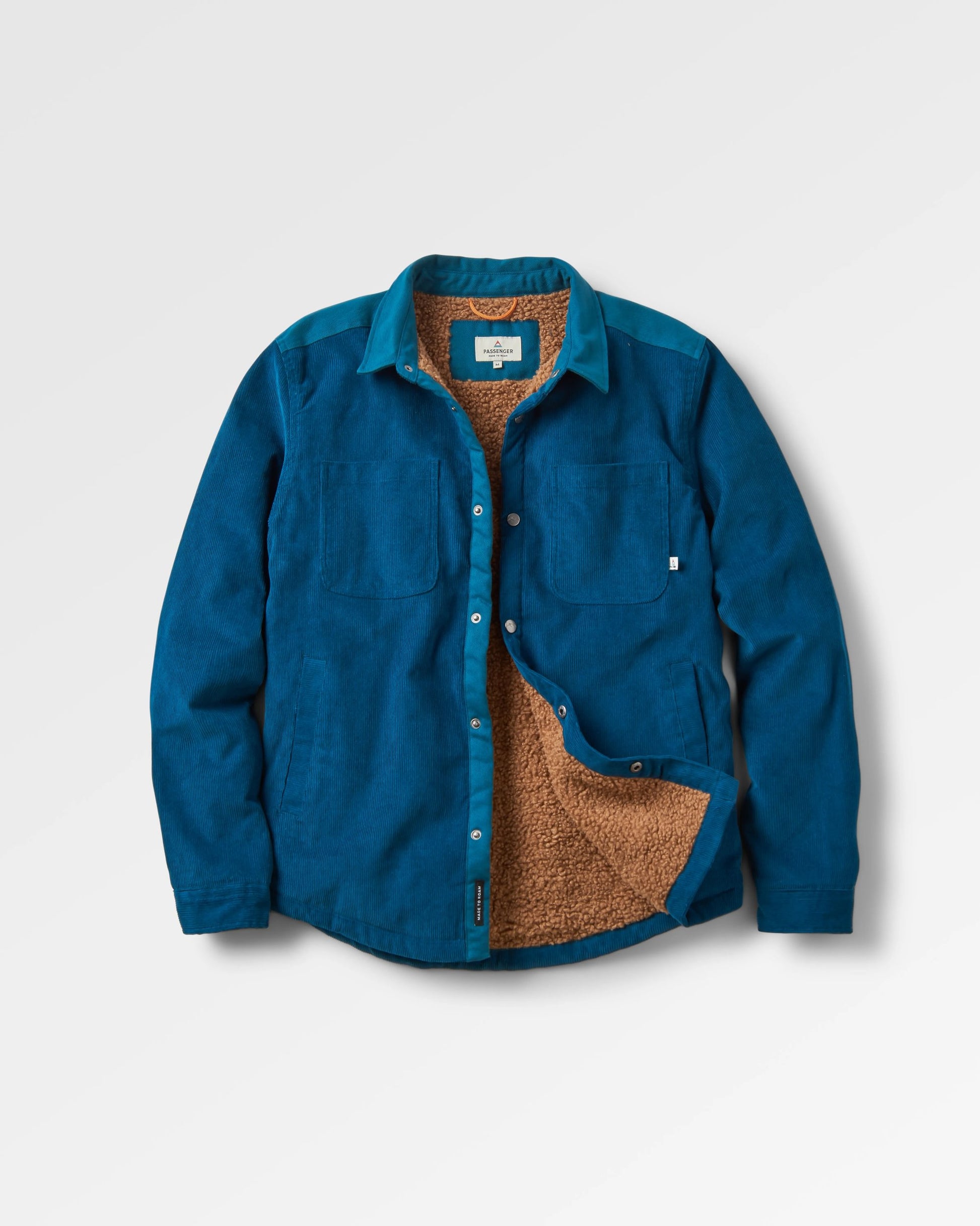 Kodiak 2.0 Sherpa Lined Cord Overshirt - Tidal Blue