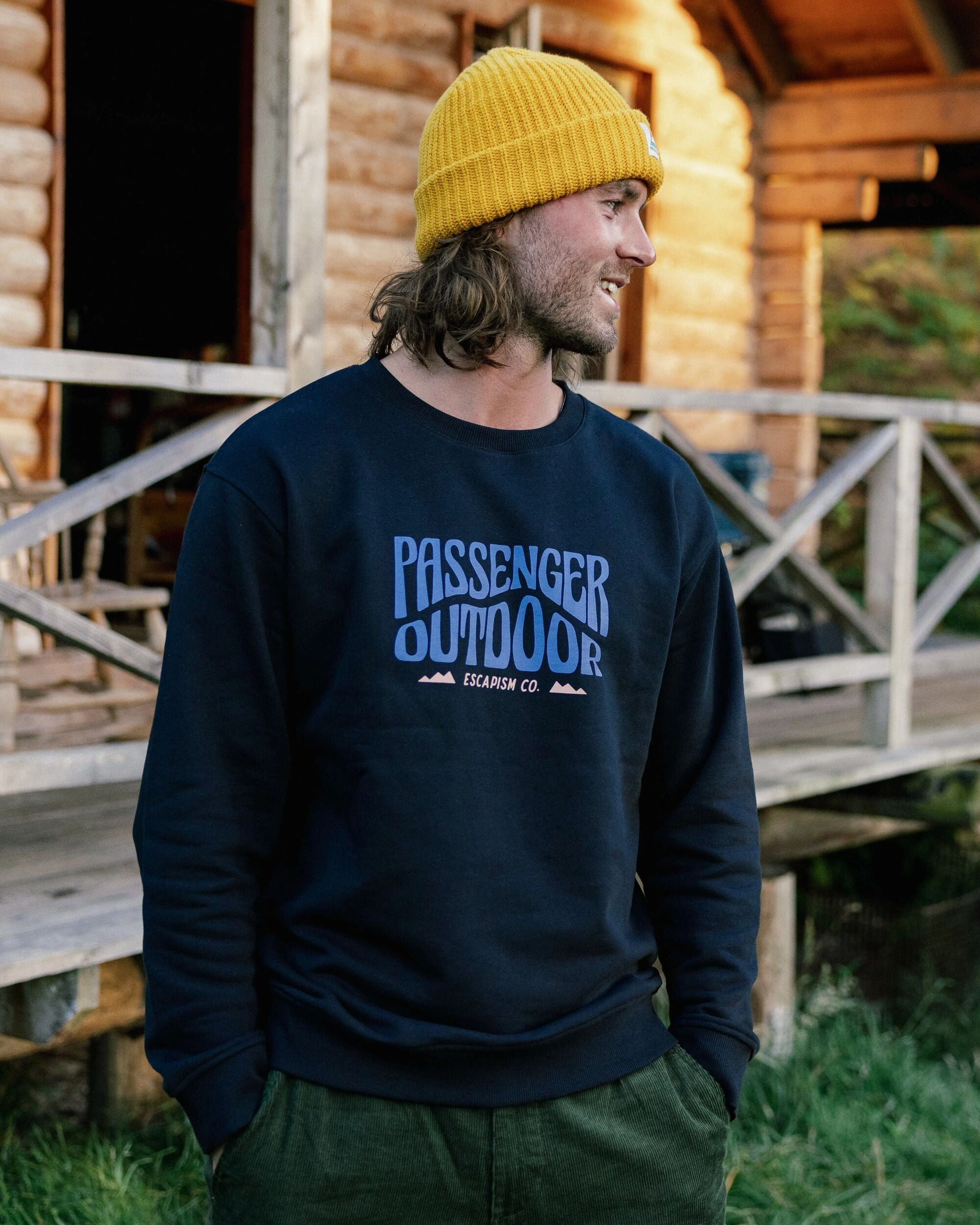 Yuca Organic Cotton Sweatshirt - Black - Lifestyle