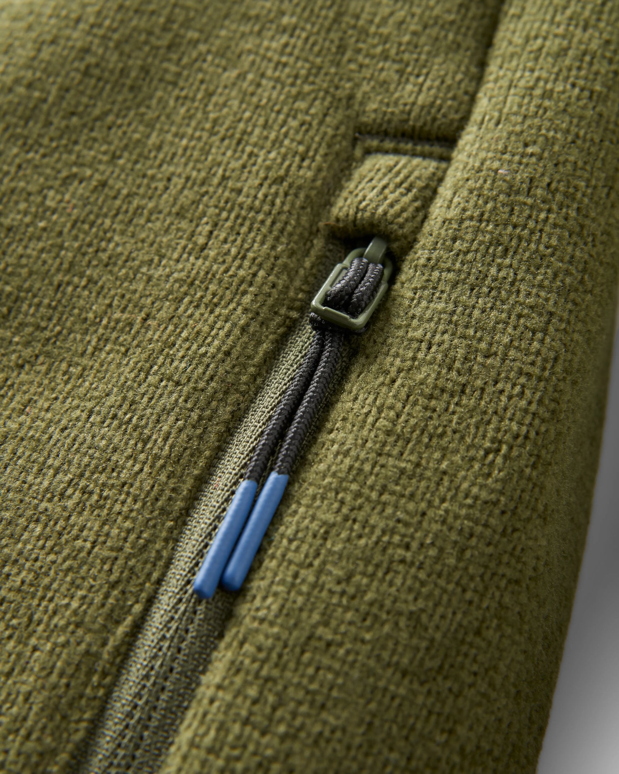 Hudson Recycled Polartec® Fleece - Khaki - Flatlay